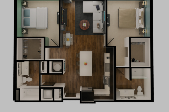 Floor plan - Looking for roommate at the Alloy