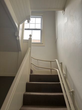 Private stairway - Charming, light-filled, quiet 1,581-sf, 2-bedroom,1 bath apt. in a well-maintained house