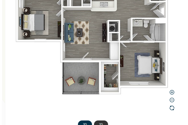 Floorplan of apartment - Decatur Highlands