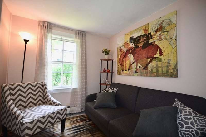 Den with sofa sleeper - Charming Three Room Efficiency Apartment