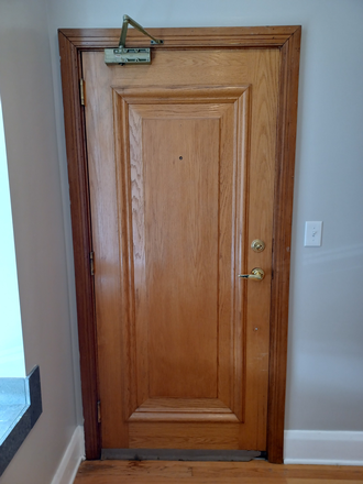 Solid Oak Apartment Door - Grove Townhouse Apartment