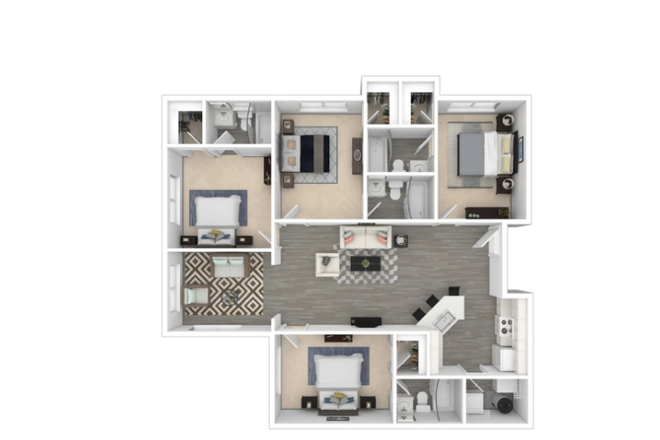 4BR/4BA - University Village at Charlotte Apartments