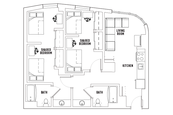 Floorplan - Room in Lightview (Right Next To Campus)