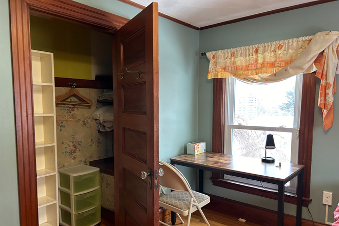 bedroom closet - one bedroom - 6-minute walking distance to red line Wollaston T station $1000/month House