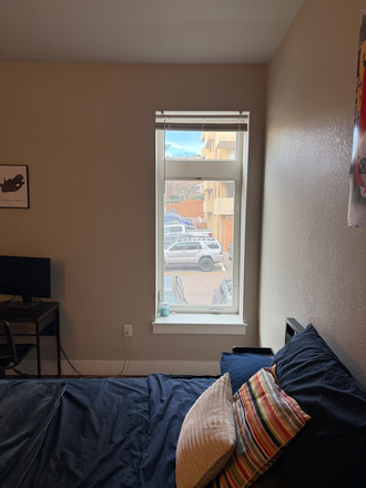 Large bedroom window - The Lux Apartments