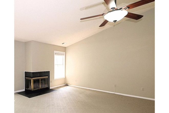 Living Rm with fireplace and high ceiling - Unfurnished 2BR condo-Trinity Ct-Princeton