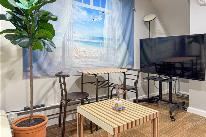 Living room - University City large One-bed apart available now