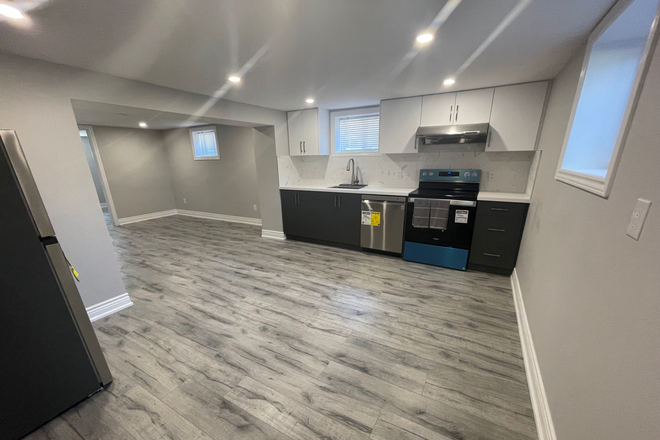Kitchen - Spacious 2 Bedroom Basement Apartment In Wexford Available September 1st