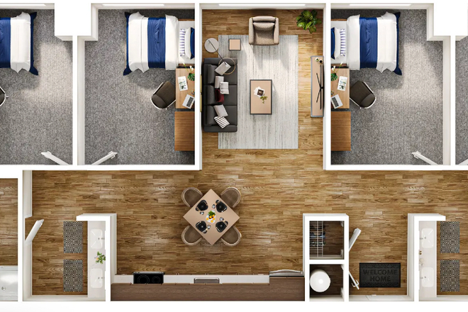 Room layout - The view and Montgomery