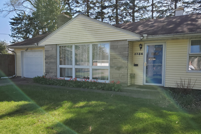 Street View (1/2) - Charming Mid-Century House with Office and Fenced Backyard