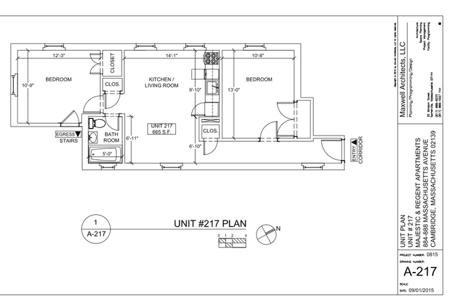 Floorplan - 1 Bedroom Available in 2 Bedroom Apartment - 12 Month Lease Starts July