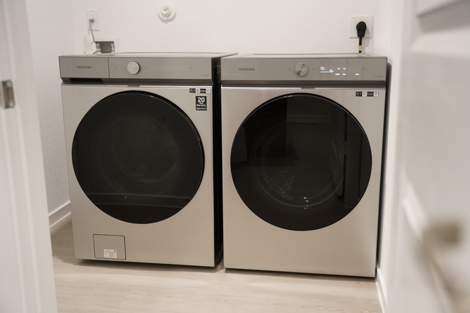 High-end washer and dryer - Closest Jaguar Crib (furnished) House
