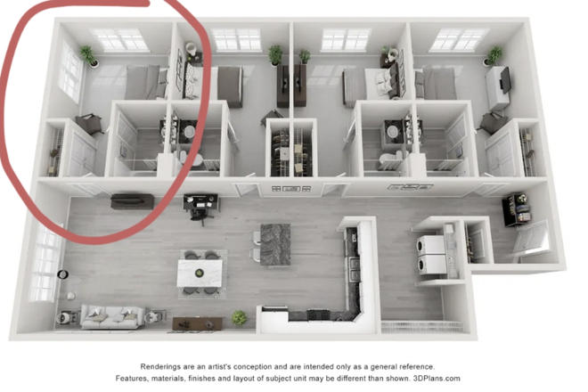 room - Last Room at Alphine Common 4B4B, All Utilities Included!