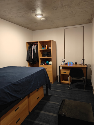 Bedroom - Single Bedroom Sublet (with 2 Bathrooms) at College and Spadina (CampusOne) Apartments