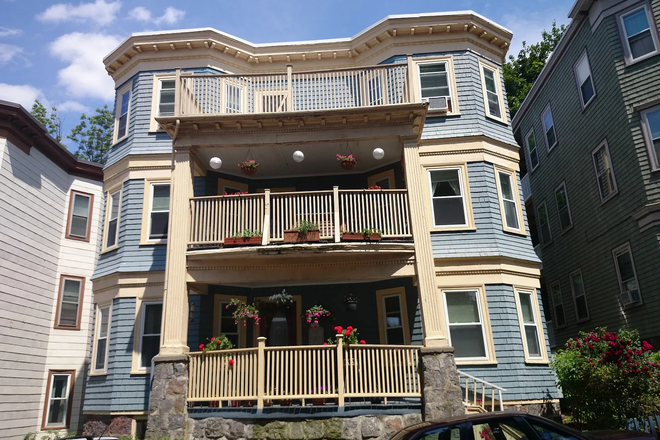 Outside Street View - 3bd/1ba with lots of space & easy NEU transit. My roommates are leaving and looking to stay here.