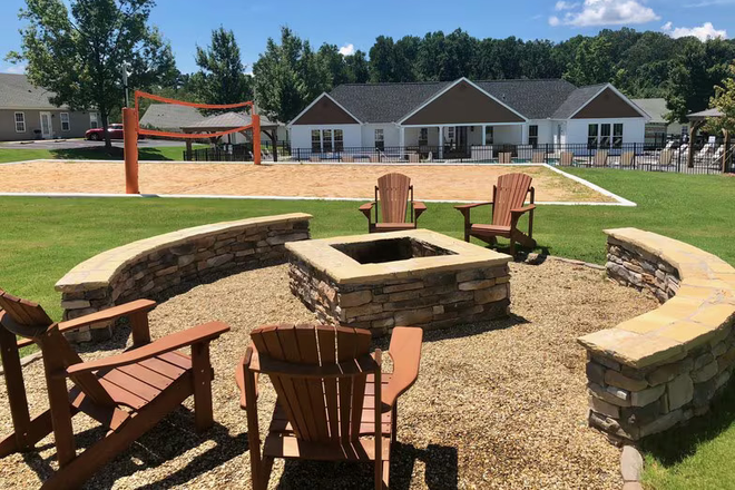 Outdoor lounge area - Clemson 864 Village - Renovated Apartments