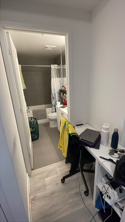 Bedroom with ensuite washroom - 1 Bedroom in HUGE 3 Bedroom Apartment in the heart of St Lawrence. Private and ensuite washro