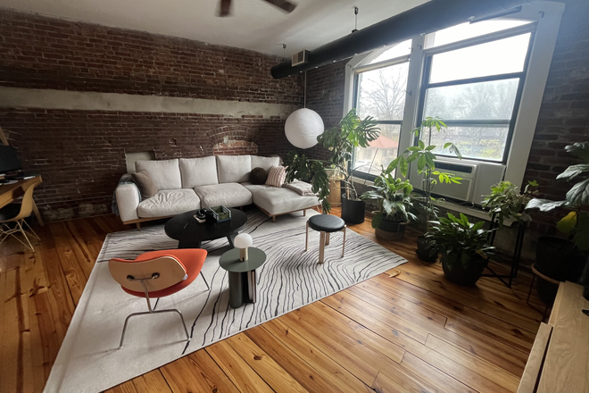 Living Area - *BU MEDICAL* - *NO FEE* Loft-Style (High Ceilings) 2Bedroom Condo - TONS of Natural Light!