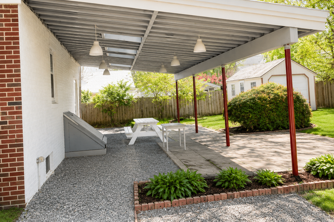 Rear Porch and Yard - Nice Place On Hollywood House