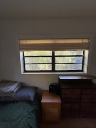 North-Facing Window w Bed & Dressers - Private Large Studio-Style Room w/Private Bath in Super Lovely Area