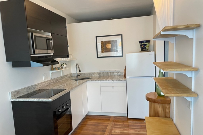 Kitchen - Furnitured Beautiful Studio in Porter Square - Near Harvard Apartments
