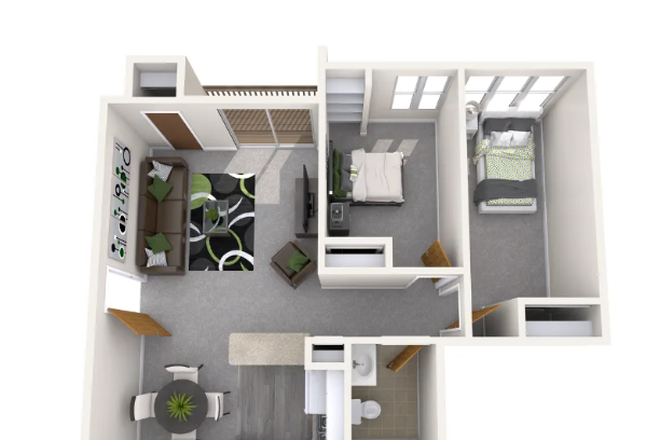 Floorplan - Haslett Arms Apartment