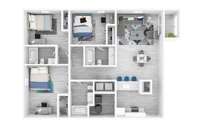 Floorplan (3x3) - Northgate Lakes