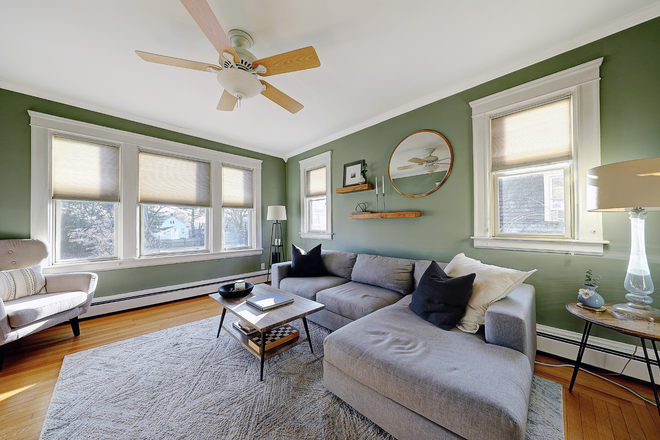 Living room - Wayland Square: 2 bed/1 bath unit in Quiet Building Apartments