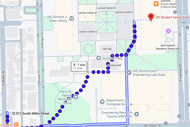 Distance to East Campus (Student Center East) - Seeking New Roommate, 2 Min Walk to UIC East Campus, in Little Italy Apartments