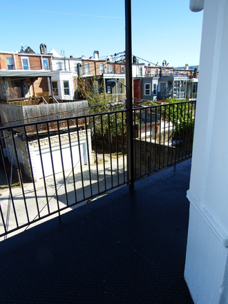 Deck with Neighborhood Skyline - Lovely One Bedroom with Private Deck close to Homewood campus