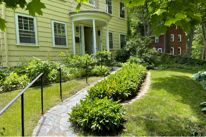 Front entrance - Faculty-Owned Chestnut Hill Single-Family Home Near Longwood, Harvard & MIT