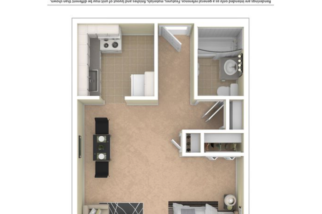 Floorplan (flipped; bath on rt as you walk in) - SUBLET for Very Reasonable Monthly Rent! Near BU, T, Great Neighborhood