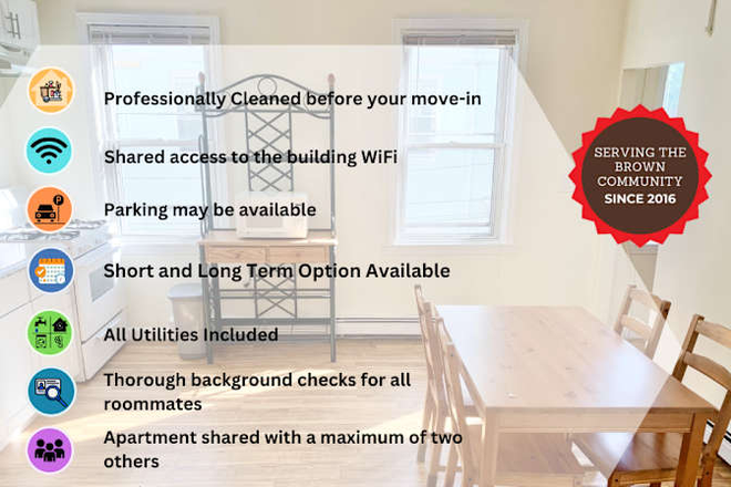 Kitchen - All Utilities! WIFI and Parking Included! Clean and quiet 3BR/2BA apartment!