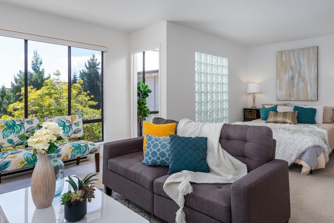 living area - Studio condo apartment  in Watergate community near UC Berkeley