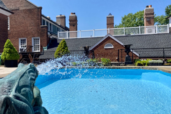 courtyard - Studio Apartment at Palmer Square — Excellent Location and lovely View