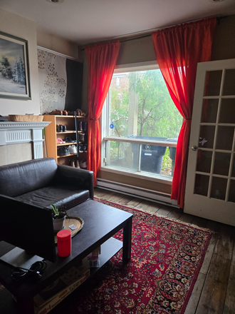 Living room window - 1 Furnished Bedroom with Laundry, all utilities included, May-August Sublet, flexible move in dates