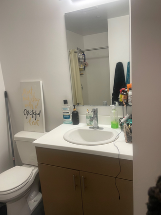Bathroom (sorry I didn't have time to clean up before having to post this ad) - $1459 - Mesa Nueva Studio Summer Sublet Apartments