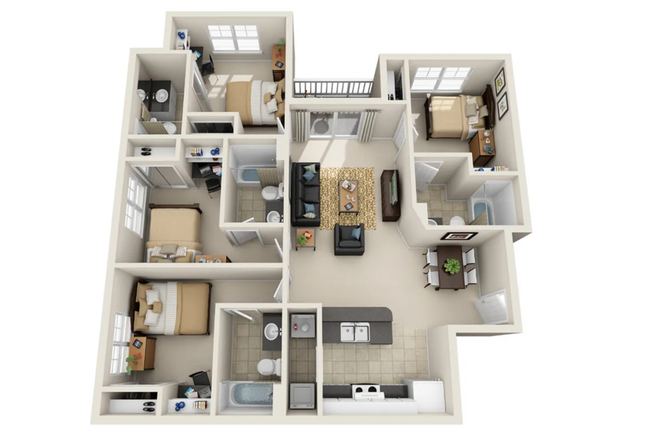 Looking to relet one of the rooms in this floorplan! - Campus Crossings at Raleigh