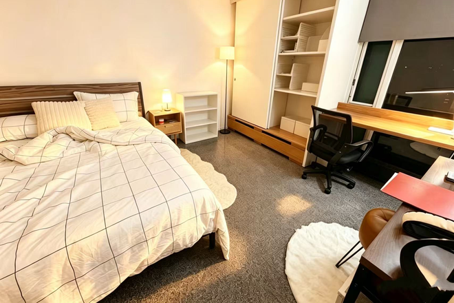 Bedroom 1 - Peabody Terrace Apartment with Stunning River View