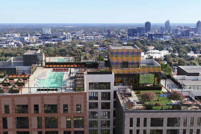 Rooftop - Hub Raleigh - Stephanie's 4x2 Standard apartment