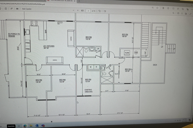 Six bedrooms layout brand new independ room keys - 1033 Packard st  Brand New Construction Six bedrooms two full baths fully furnished new beds sofa