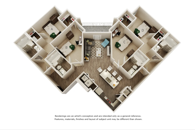 Floorplan - IQ Luxury Apartments