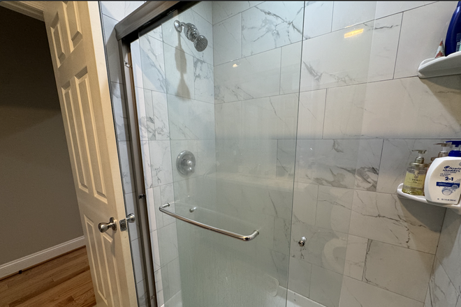 Bathroom Shower - 1 Bedroom in a Row Home Apartment (4 bd total)