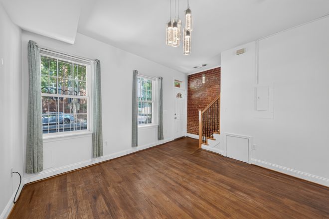 Living Room - Row Home with Parking — Steps to 14th St & Trader Joe's