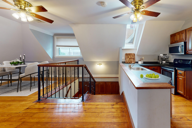 Call NOW for showings! 617-236-8600 - CALUMET ST - *1/2 FEE* CHARMING & UNIQUE TOP FLR 3BR/1BA AVAILABLE *9/1/2025* W/ IN UNIT LNDRY!