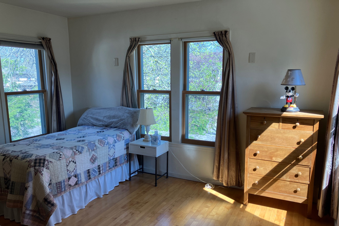 also Large bedroom w 2 closets - Spacious 1500 sf Upper unit. Owner lives on main floor Duplex