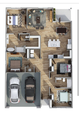 Floor plan - The Enclave at Ridgefield Only 9 Minutes Away from Campus