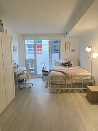 Bedroom - 1 Furnished Bedroom in 3 Bedroom Fort York Apartment. In-Unit Laundry, Utilities not included