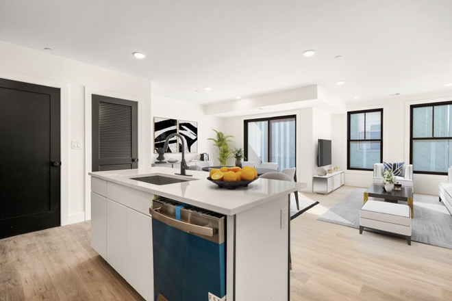 Staged Image of Kitchen - Private bedroom and bathroom in a new and modern 2B2B Condo