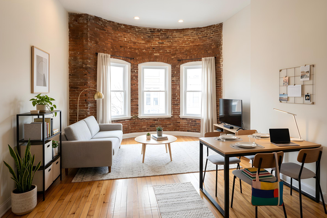 Call NOW for showings! 617-236-8600 - VANCOUVER ST - GORGEOUS RENOVATED LONGWOOD AREA BROWNSTONE 4BR/1BA FOR *9/1/2026* W/ LNDRY IN BLDNG Apartments